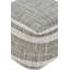 Steel Grey Upholstered Outdoor Ottoman