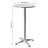 Metal Outdoor Bar Table , 23.62'' in. W 23.62'' in. D