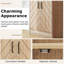 2 PCS 71'' Bookshelf w/2-Door Cabinet 6-Tier Bookcase Tall Storage Cabinet Display Rack
