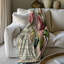 Blue Rose Nostalgia - couverture en sherpa de qualité supérieure - reproduction d'art luxueuse-97548373