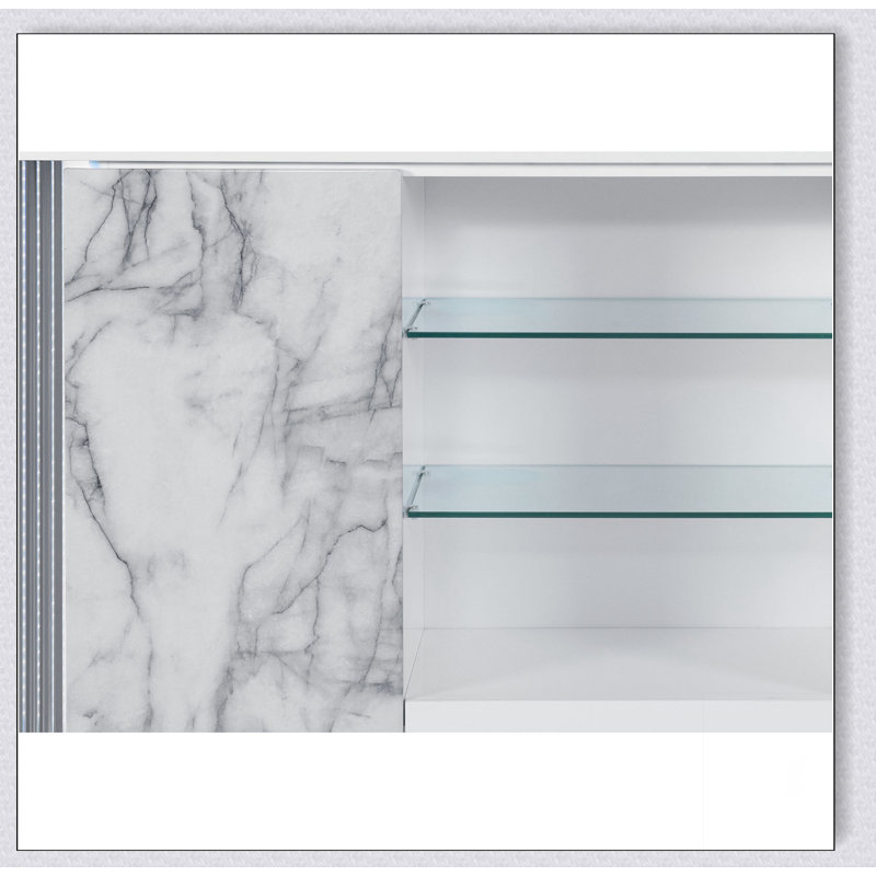 Buffet lune blanche en marbre