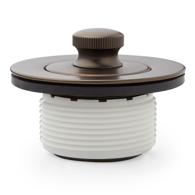 Lift & Turn Tub Drain with Adapter Sleeve - Oil Rubbed Bronze, Rubbed Bronze
