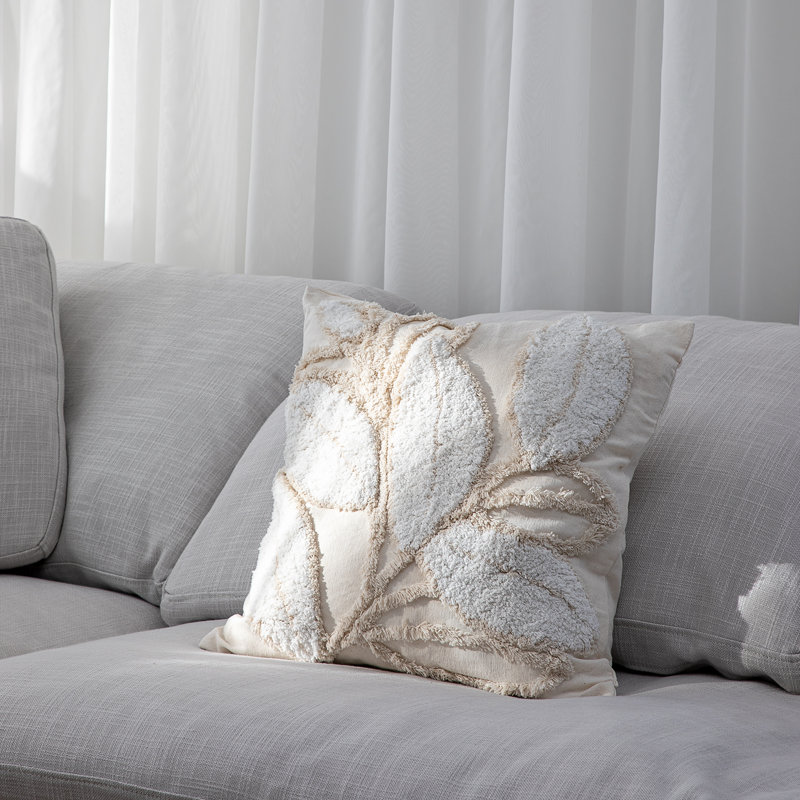 Ensemble de 2 coussins décoratifs en mélange de coton Folia