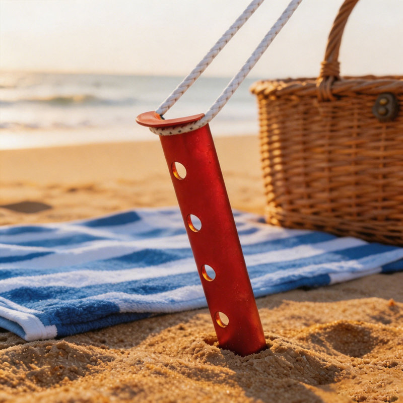 Piquets de tente en aluminium pour piquets de sable pour camping sur la plage