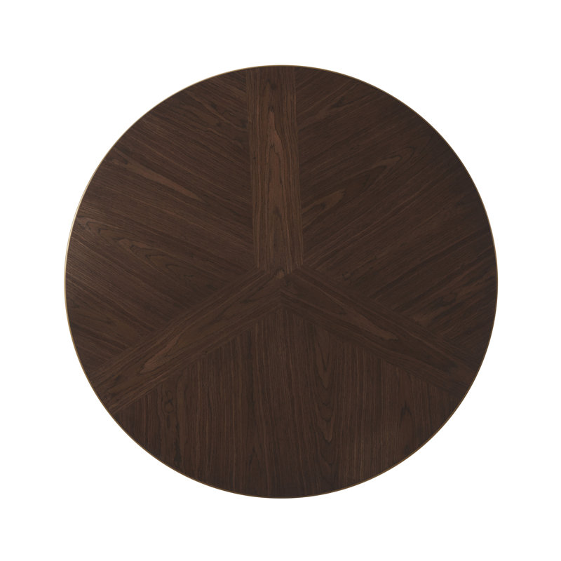 TA Studio Cocktail Table, Dark Gray, Brushed Brass