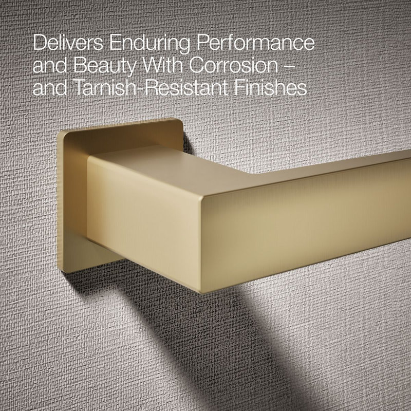Towel Arm, Vibrant Brushed Moderne Brass