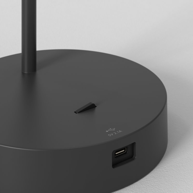 Enna Desk USB C, Matte Black