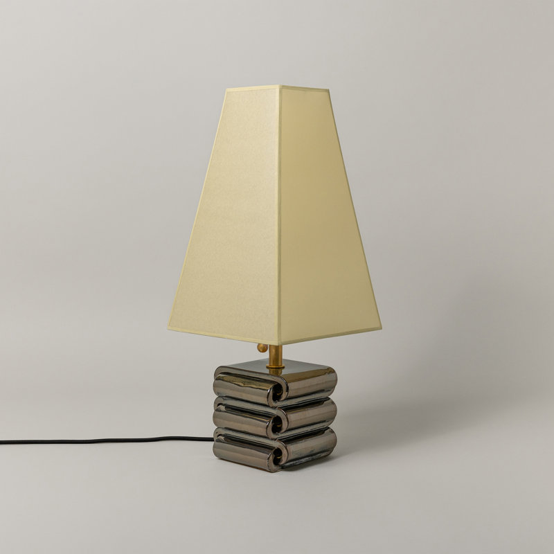 Gio Table Lamp, Faint Green, Obsidian