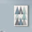 «Mod Triangles IV Blue», art sur toile-33426858