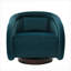 Fauteuil d'appoint pivotant en tonneau, fauteuil pivotant rembourré en velours compact de luxe à 360 degrés pour le salon, la chambre à coucher et le bureau à domicile-1892221597