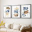 Lunar Geology II - reproduction encadrée sur mesure de qualité supérieure mate - 3 pièces