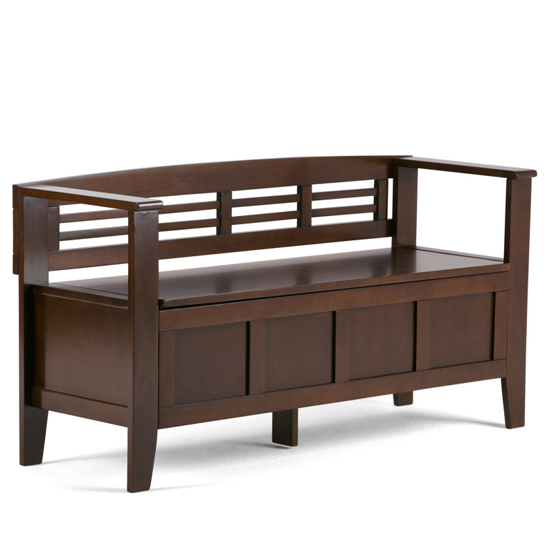 Banc de rangement pour hall d'entrée, Brun
