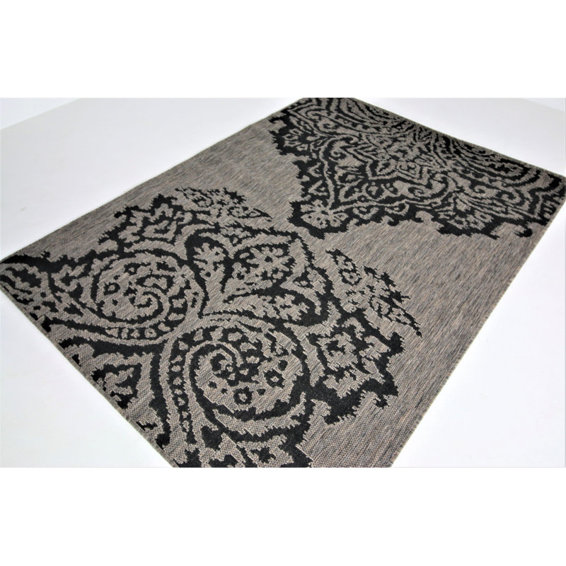 Damask Indoor Rug, Rectangle 5'2" x 7'2"