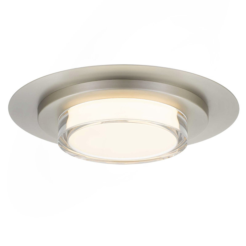 Plafonnier encastré à DEL 16 po carré noir intégré, H 2,75 po x l 16 po x P 16 po