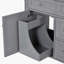 Meuble-lavabo de 30 po sans lavabo supérieur, gris-105491768