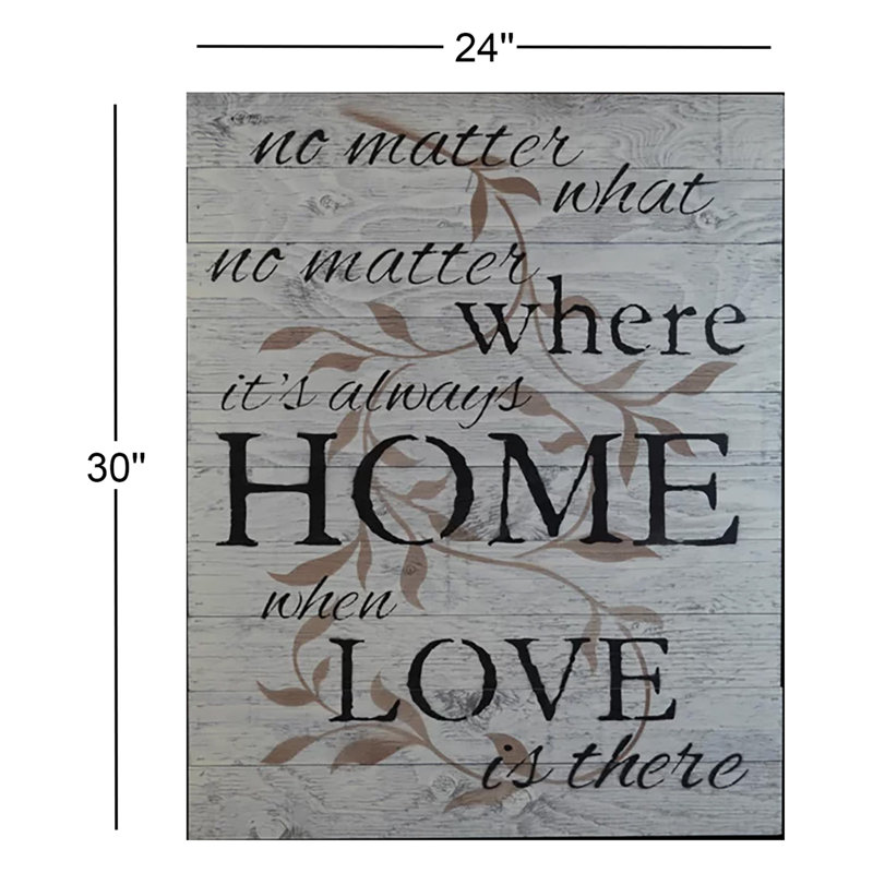 Handmade Farmhouse Wall Decor on Wood, White Washed