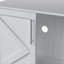 Cat Litter Box Enclosure, Hidden Litter Box Furniture with 2 Doors and Sliders-338091022