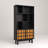 Bookcase With Cabinet, Bookshelf With Doors&Honey