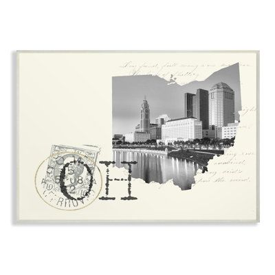 «Ohio noir et blanc, photographie sur papier crème» par Daphne Polselli, impression