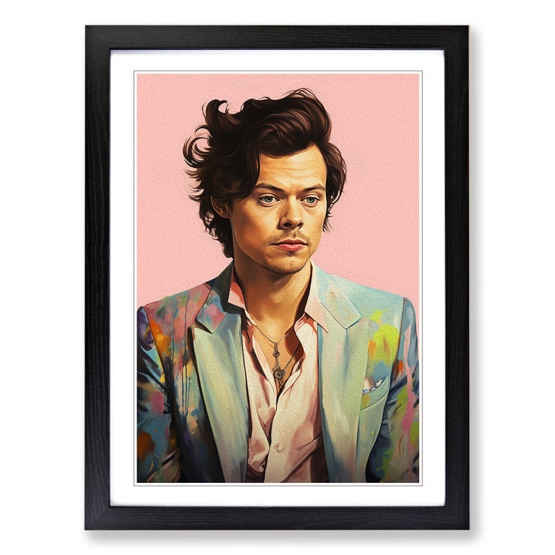 Harry Styles Digital - Framed Print