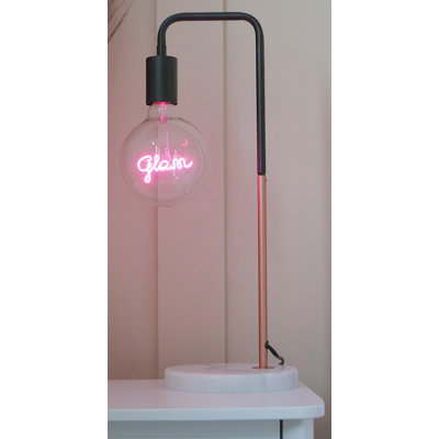 Stockville 51Cm Black/Copper Desk Lamp Set with Outlet