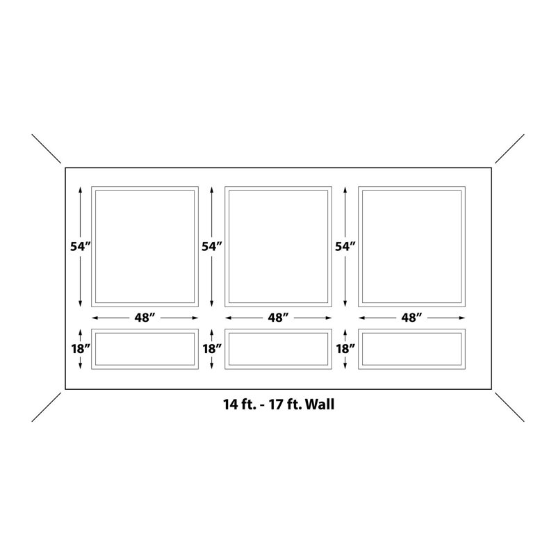 Ensemble de panneaux muraux préfabriqués Outwater, 14' - 17'