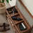 Brown Upholstered Bench