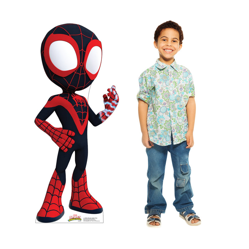 42 x 18 Inch Miles Morales Spider-Man Cardboard Cutout
