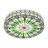 Aquebogue 19.7" Vintage Fashion Tiffany Flush Mount Ceiling Light