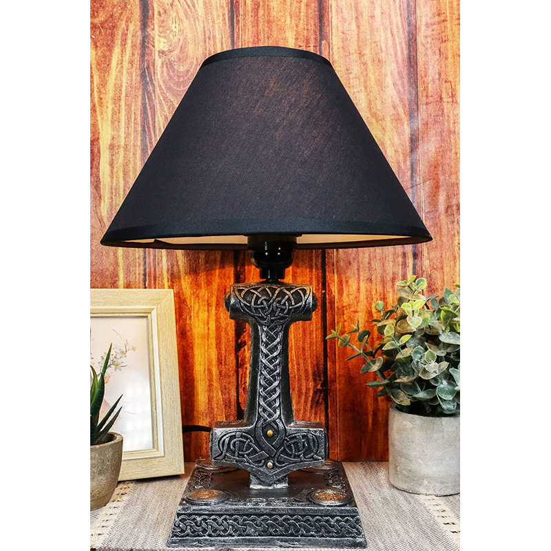 Lampe de table noire 14 "Ascenza