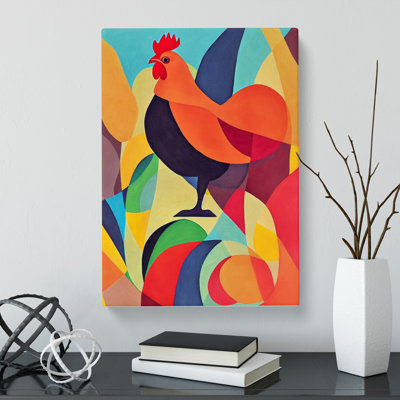 Chicken Modern - Wrapped Canvas