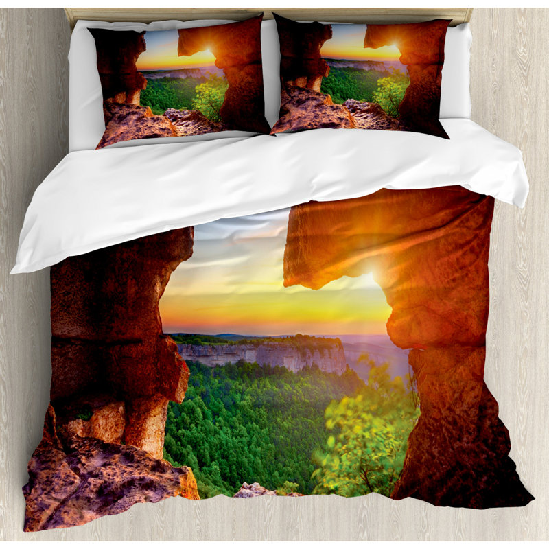 Rustic Duvet Cover, King Duvet Cover + 2 Shams