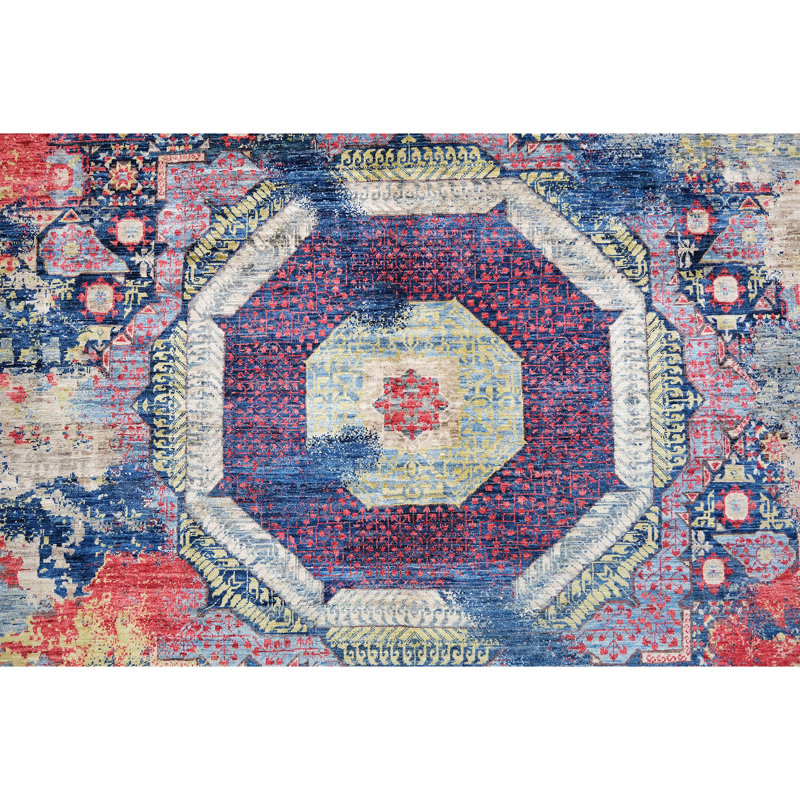Tapis multicolore de haute qualité noué à la main