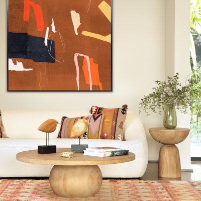 Balak Solid Wood Pedestal End Table