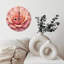 Cadran rose avec chiffres or