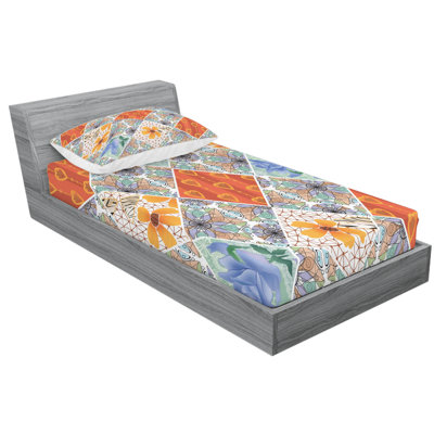 Microfiber Patchwork Sheet Set