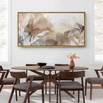 Grande impression sur toile encadrée, reproduction florale abstraite pour décoration intérieure moderne