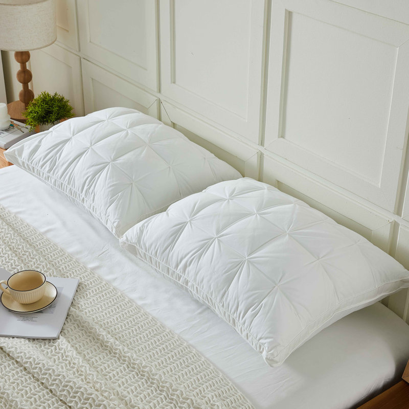Ensemble de 2 coussins en duvet synthétique à soufflet soufflé Ellen Tracy, King