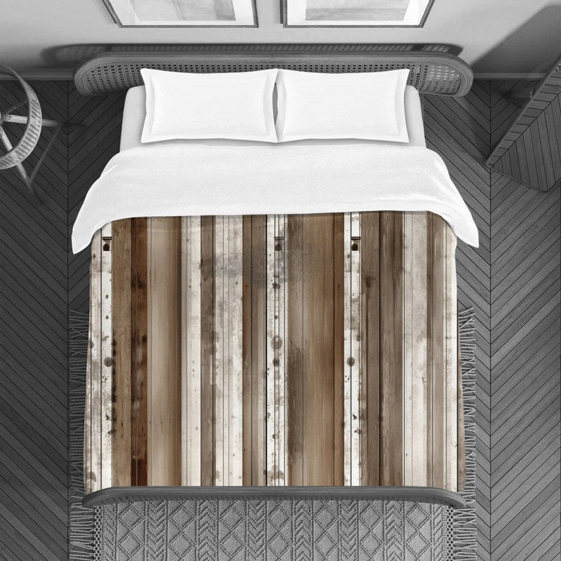 Literie à rayures verticales, Housse de couette pour très grand lit