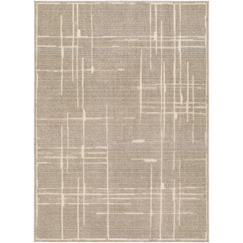 ELLE Decor X Livabliss Alma Machine Woven Rug, Rectangle 6'7" x 9', Gray