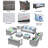 Rhyis 9 - Person Patio Conversation Sets with Cushions-88526324