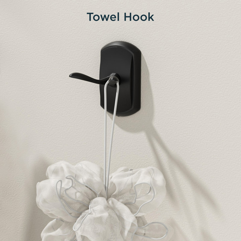 4 - Piece Bathroom Hardware Set, Black