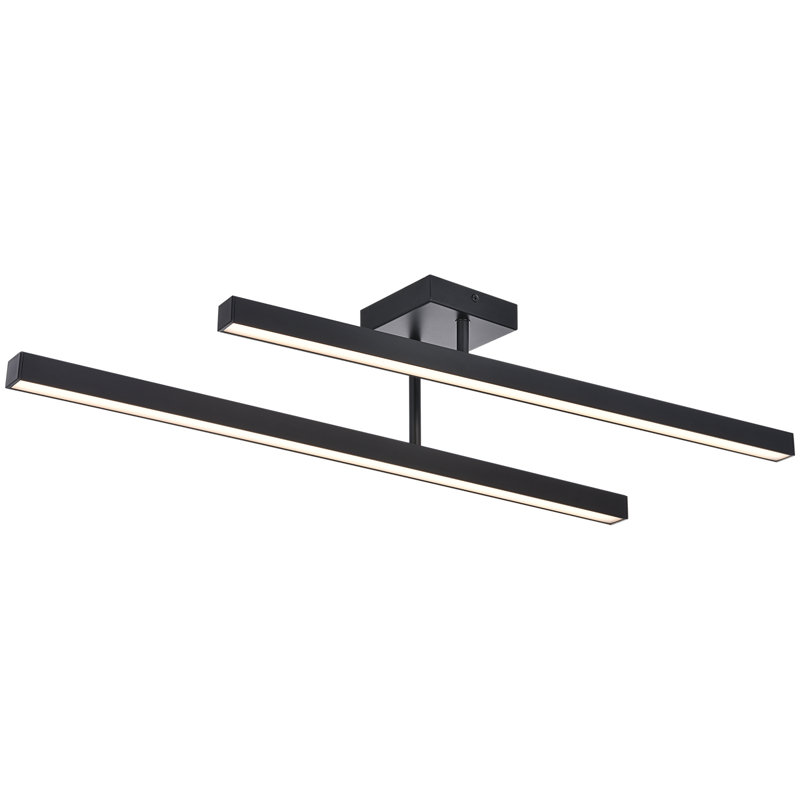 Lampe pivotante et flexible à DEL noir mat pour un éclairage moderne réglable.