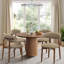 Chaise d'appoint rembourrée en bois massif-1398248981