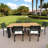 Lakehouse 7-Piece Black Aluminum Outdoor Dining Set with Rectangular Table and Cushions-135292253