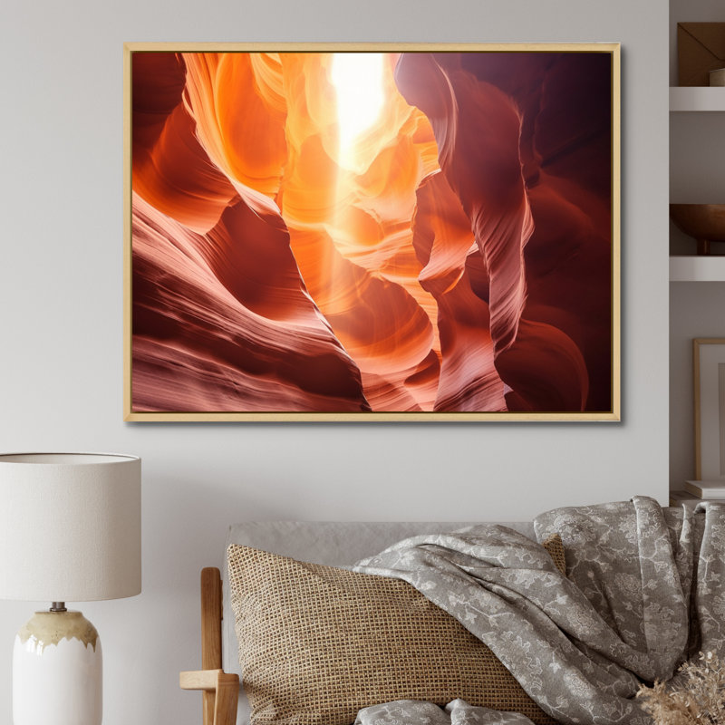 Canyon Antelope Harmony III - Arizona, reproduction sur toile encadrée, H 16 po x l 32 po x P 1 po, Toile naturelle