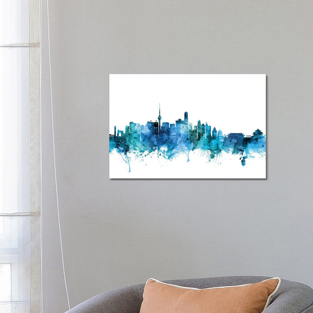 Beijing, China Skyline by Michael Tompsett - Wrapped Canvas Gallery-Wrapped Canvas Giclée