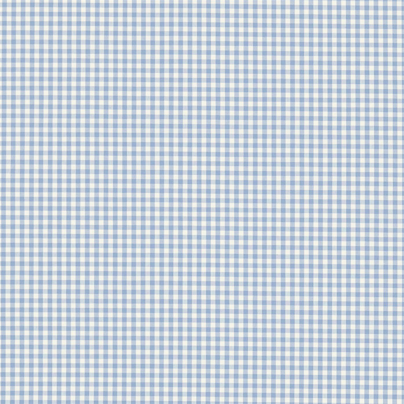 Whitby Fabric, Powder Blue/Ivory