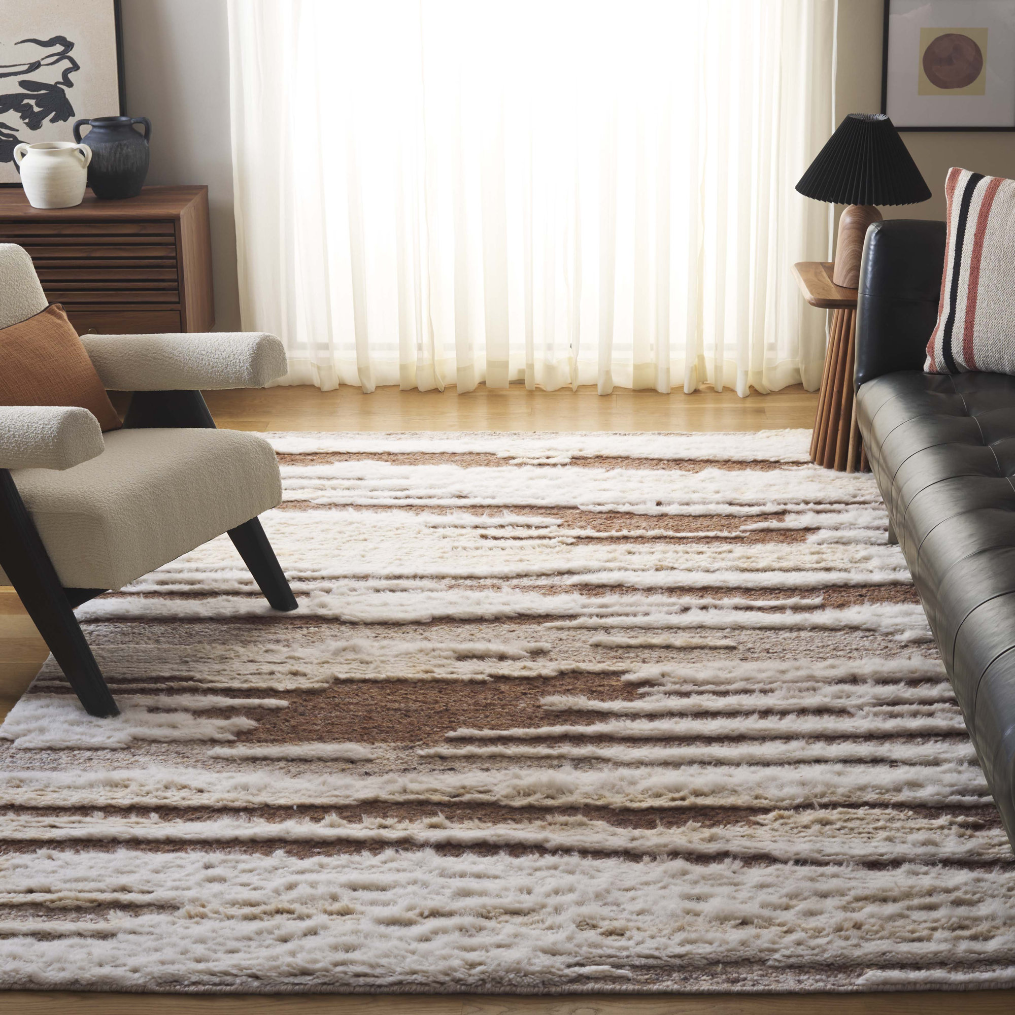 Karla Handmade Rug, Rectangle 6' x 9'