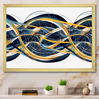 Helix expression abstraite jaune et bleu